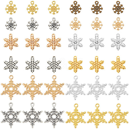 120Pcs 12 Styles Alloy Pendants FIND-SC0011-95-1
