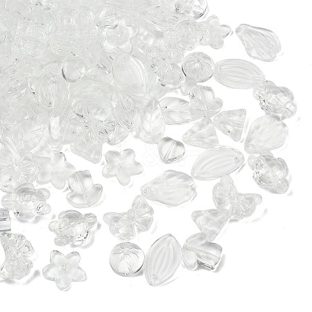 Gradient Color Transparent Glass Beads GLAA-B026-01A-1