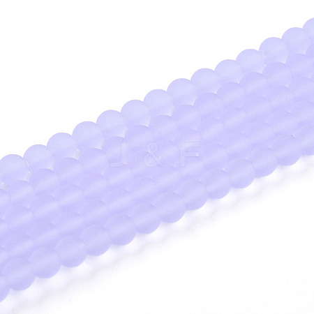 Transparent Glass Beads Strands GLAA-T032-T4mm-MD01-1