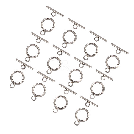 Unicraftale 304 Stainless Steel Toggle Clasps STAS-UN0002-25P-1