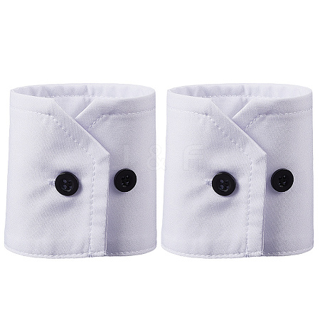 Removable Cotton Wrist Cuffs with Resin Button AJEW-WH20077-020C-1