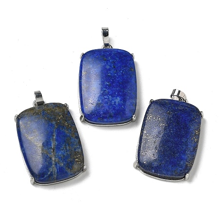 Natural Lapis Lazuli Pendants G-Z070-01P-03-1