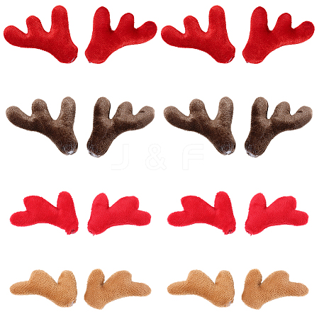 16Pcs 4 Styles Fibre Antler Snowman Hand Branch DOLL-GF0001-10-1