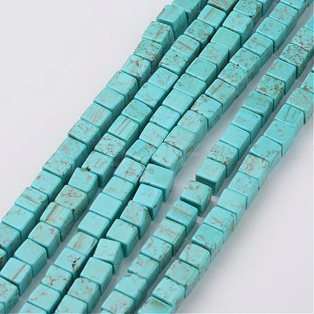 Natural Magnesite Bead Strands G-G931-02-6mm-1