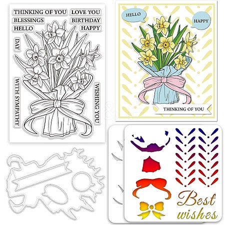 Globleland Custom PVC Plastic Clear Stamps DIY-GL0004-54-1