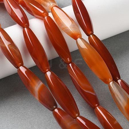 Natural Agate(Dyed & Heated) Beads Strands G-M446-A01-01B-1