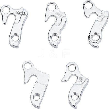5Pcs 5 Styles Aluminum Tail Hook FIND-FH0002-01-1
