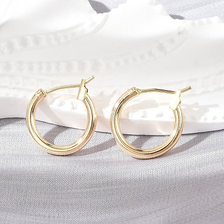 Brass Hoop Earrings KK-S356-150G-NF-1