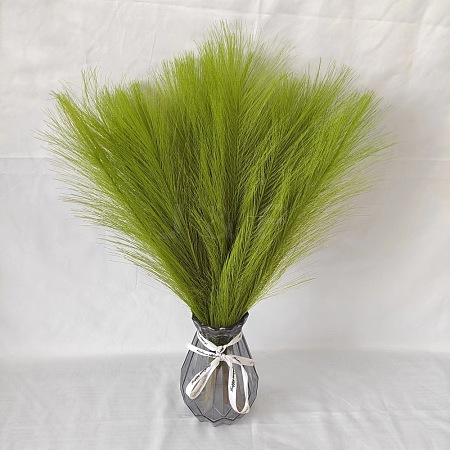 Polyester Imitation Pampas Grass Bouquet for Wedding Party Home Table Decoration HULI-PW0002-113C-02-1