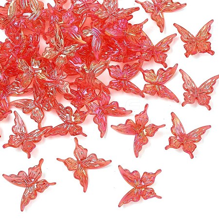 50Pcs Transparent Acrylic Beads PACR-YW0001-57F-1