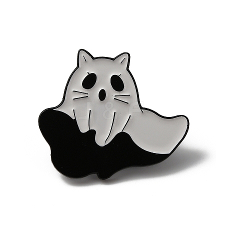 Halloween Ghost Enamel Pin LS-JEWB-WH0029-31G-1