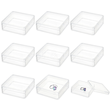 Square Acrylic Storage Boxes CON-WH0125-10A-1