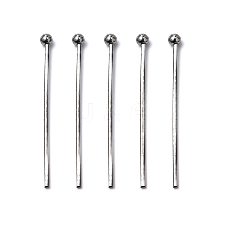 Tarnish Resistant 304 Stainless Steel Ball Head pins STAS-M010-25mm-01-1