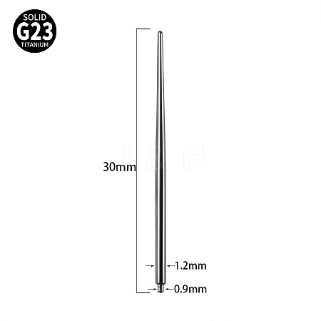 G23 Titanium Piercing Taper Insertion Pins WGC7943-01-1