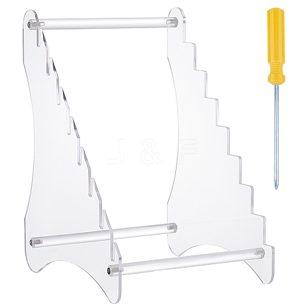 Transparent Acrylic Fruit Knife Display Stands AJEW-WH0470-91A-1