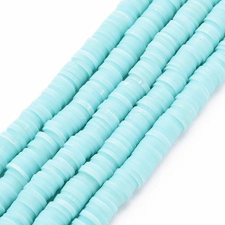 Handmade Polymer Clay Bead Strands CLAY-T002-6mm-28-1