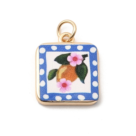 Printed Brass Pendants KK-H253-05A-G02-1