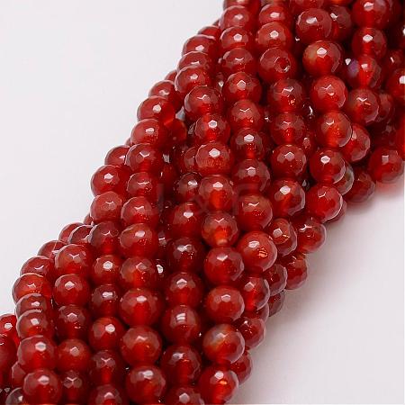 Natural Agate Beads Strands G-G882-8mm-A03-1