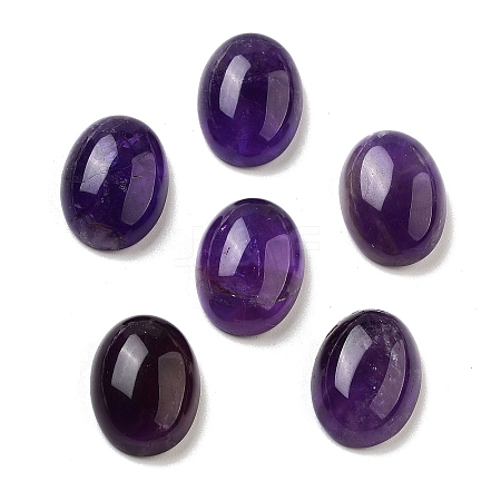 Natural Amethyst Cabochons G-G145-01B-17-1