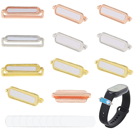 12 Bags 3 Colors Alloy Heat Transfer Watch Band Accessories FIND-DC0007-60A-1