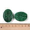 Dyed Natural Myanmar Jade Coin Pendants G-S378-01-3