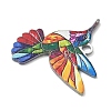 Printed 304 Stainless Steel Pendants STAS-U056-02P-2