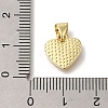 Brass Micro Pave Cubic Zirconia Pendants KK-R002-02G-3