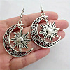 Moon with Sun Alloy Dangle Earrings FS-WG4E656-01-4
