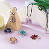 10Pcs 10 Styles Natural & Synthetic Gemstone Pendants G-YS0001-23-7