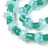 Handmade Lampwork Beads Strands X-LAMP-N024-09F-4