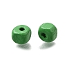 Spray Painted Wooden Beads WOOD-P021-01A-28-2