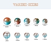 497Pcs 5 Style Rainbow ABS Plastic Imitation Pearl Beads OACR-YW0001-09A-3