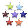 201 Stainless Steel Enamel Charms X-STAS-N088-14-2