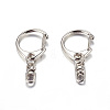 Zinc Alloy Keychain Clasp Findings E546-1-1-2