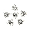 Butterfly Tibetan Style Alloy Links connectors X-TIBE-5369-AS-LF-1