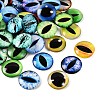Printed Transparent Glass Cabochons GL-CBAA22A-13-2