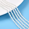 Transparent Spray Painted Glass Beads Strands GLAA-N001-26-1