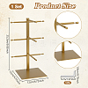 3-Tier 201 Stainless Steel Sunglasses Tower Display Stands ODIS-WH0086-221B-3