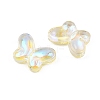 AB Color Plated Transparent Glass Beads GLAA-Z020-01E-2
