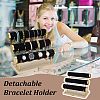 3-Tier T Bar Velvet Metal Bracelet Display Stands AJEW-WH0816-129G-B-5
