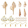 DIY Natural Shell Dangle Earring Making Kits DIY-TA0009-56-1