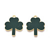 Saint Patrick's Day Alloy Enamel Pendants ENAM-T023-05B-1