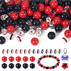 100Pcs 2 Colors Opaque Acrylic Beads MACR-TA0002-52-2