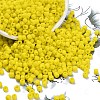 Frosted Opaque 6/0 Glass Seed Beads SEED-R029-4mm-A04-1