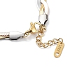 Ion Plating(IP) 304 Stainless Steel Herringbone Chains Bracelet for Women BJEW-F466-03M-3