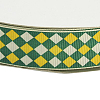 Green Color Grosgrain Gingham Ribbon for Hair Bows X-SRIB-E002-26mm-2-2
