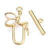 Brass Toggle Clasps KK-N254-157G-1