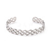 Non-Tarnish 304 Stainless Steel Cuff Bangles BJEW-M234-01P-2