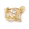 Brass Micro Pave Cubic Zirconia Pendants LS-KK-D091-04G-2