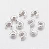Brass Crimp Beads Covers KK-G015-S-1